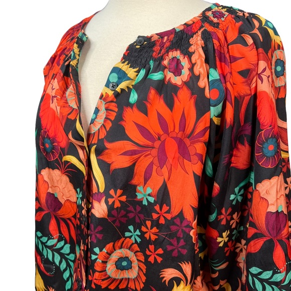 Tucker NYC The Classic Bold Floral Blouse S - Picture 8 of 15